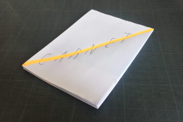 DIY bloc notes papier récup'