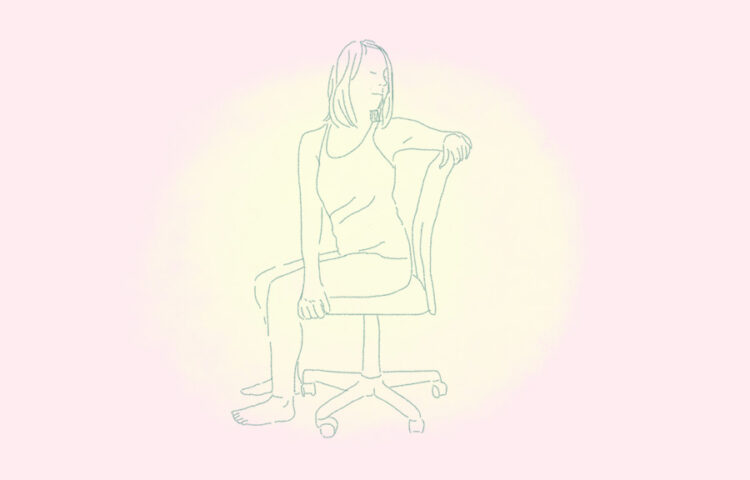 posture yoga au travail